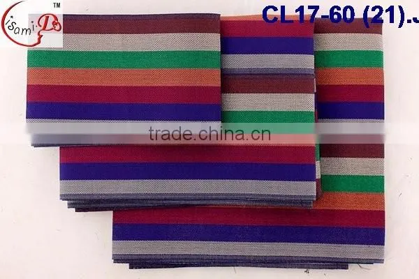 CL17-60 2016 top sale colorful line African high quality new Aso oke headtie colorful aso oke headtie