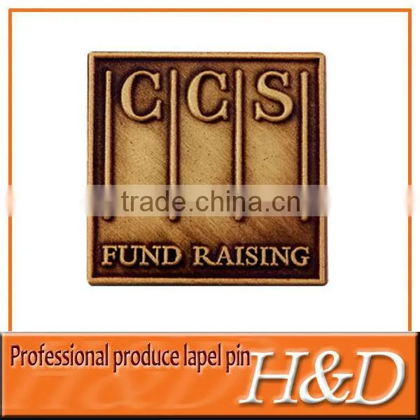 custom round blank lapel pins China factory