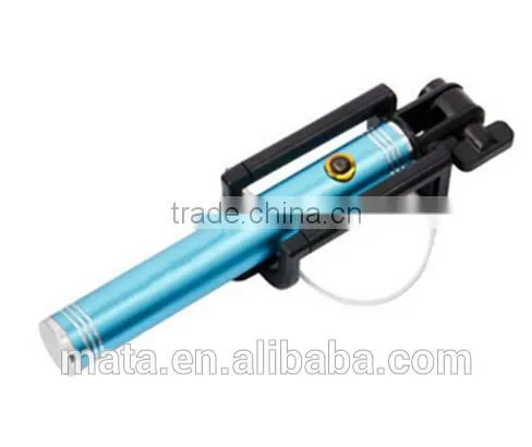 2015 New Products Foldable Wired Selfie Stick With Monopod