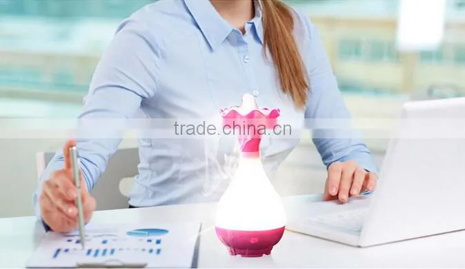 5 Color decorative Ultrasonic Home Aroma Humidifier Air Diffuser Purifier Atomizer Essential Oil Diffuser Mist Maker Fogger