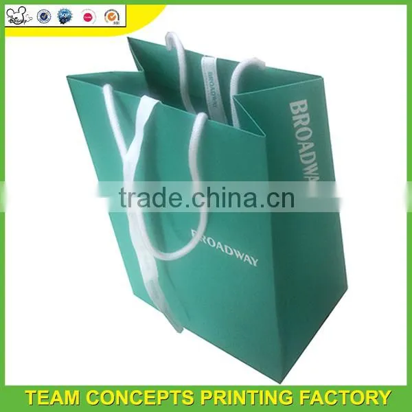 Logo printed brown craft gift shopping paper bag