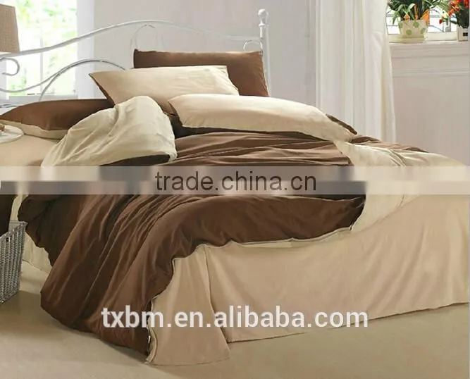Polyester sanding fabric solid color bedding set