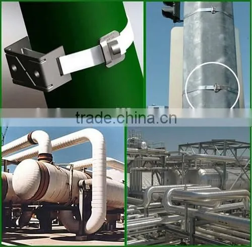 304 material metal cable tie for length 150mm to 100mm