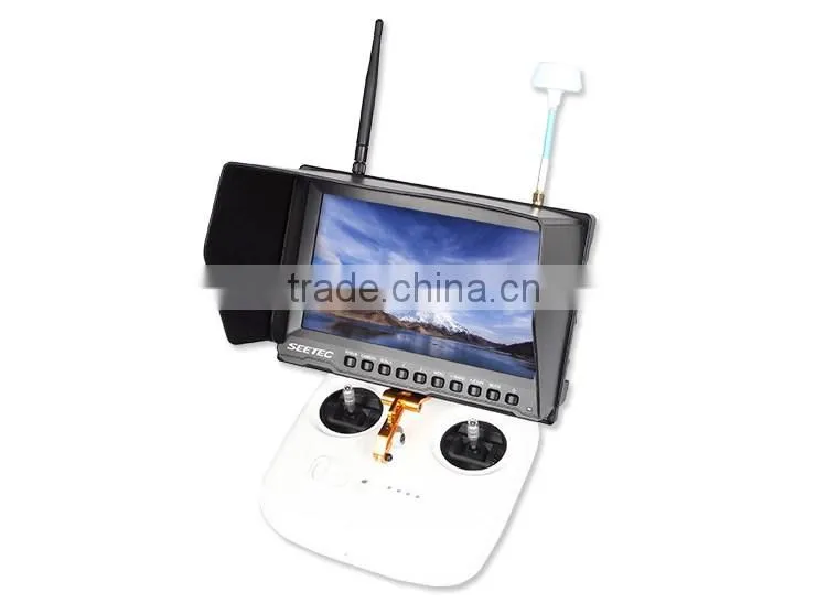 8 inch small fpv screen 32ch 5.8g wireless video and DC output portable built in battery dji f450