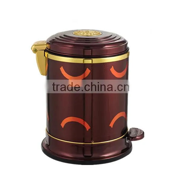 6L waste bin container price/small trash bin/metal garbage bin