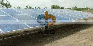 Solar mounting rack system on ground