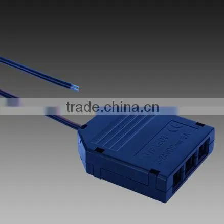24V white PCB socket 90 degree for LED cabinet lights connectors with two terminals