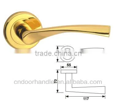 China factory price security mortise stainless steel hotel door lock with rosette 50mm