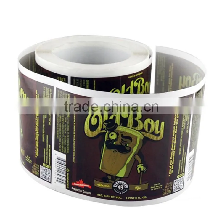 Multi color polyester hologram adhesive sticker label