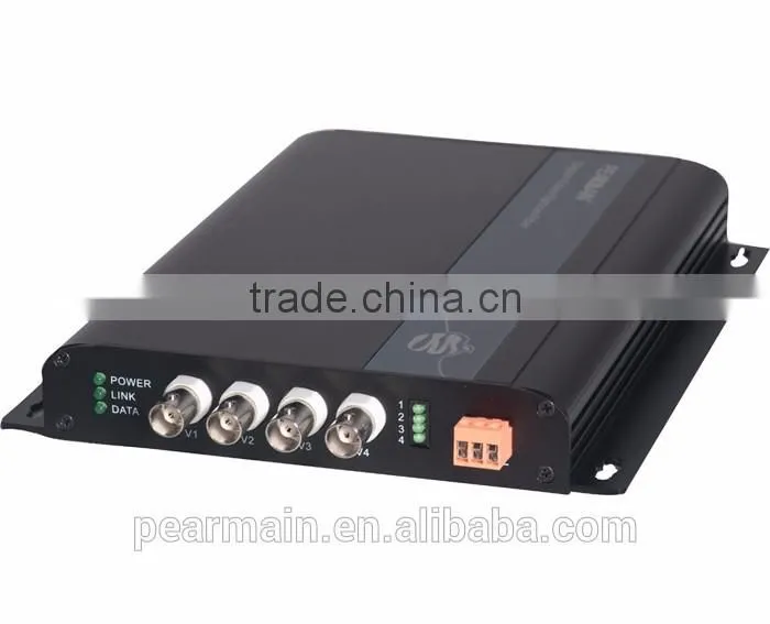 High quality composite video & audio fiber optic transceiver