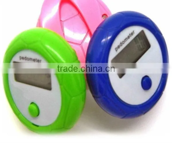Single Function Round Football Shape Digital Pedometer Step Counter Pedometer Simple Mini Pedometer