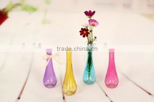 Decorated Glass Vase With Color