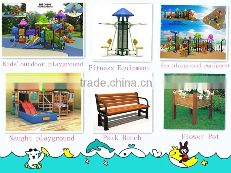 Big size hot selling multiple children outdoor slide playground