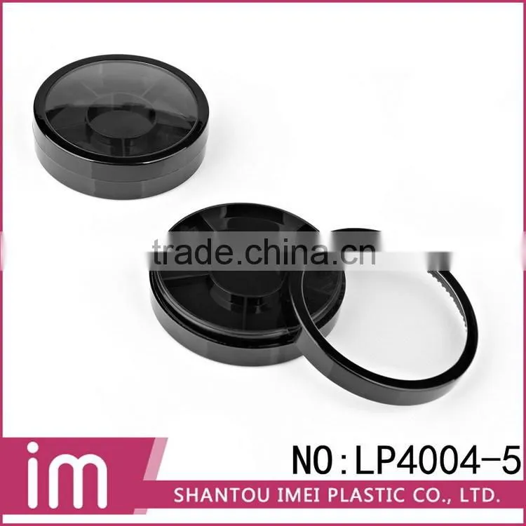 Colourful small cosmetic powder packaging containers