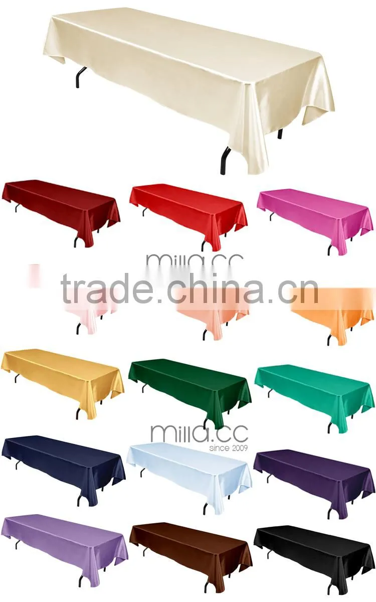 Satin cheap table cloth
