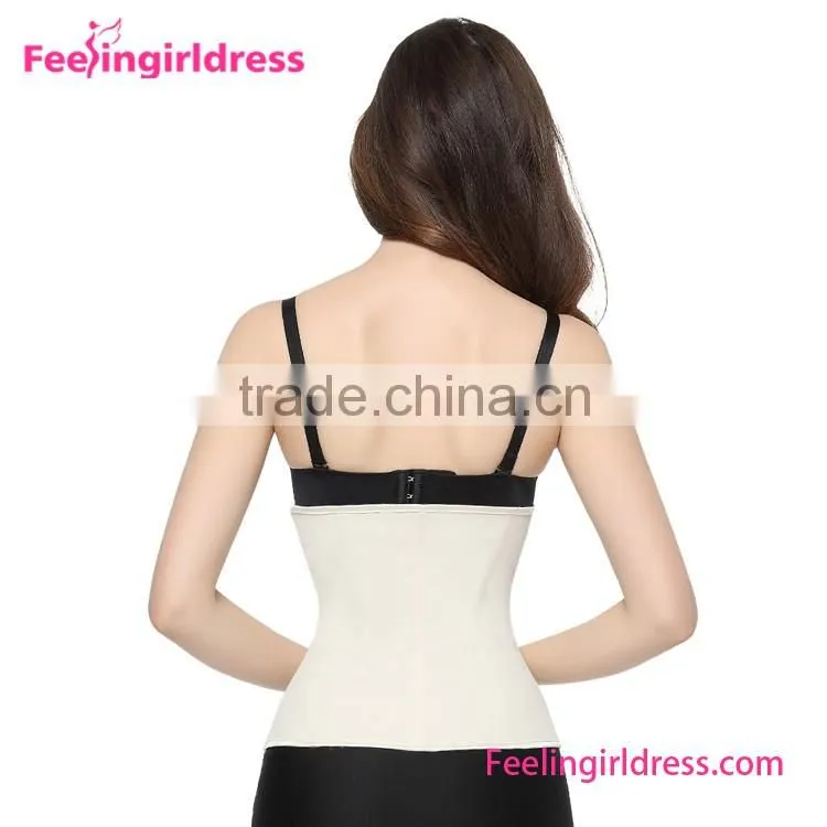Women's 9 Steel Boning Short Torso Big Women Rubber Latex Waist Slimming Corset