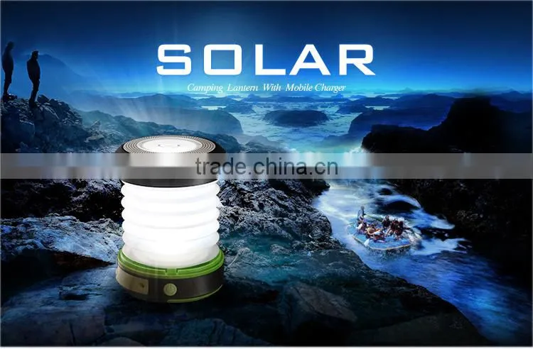 800mAh Rechargeale Led Solar Lantern USB Portable Outdoor Lamp