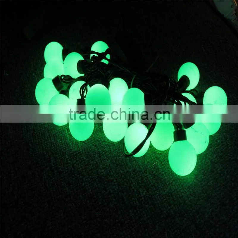 colorful string ball cluster Battery/adapter powered color changing orb pvc copper silver wired invisible rice led lights