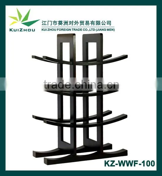 12-Bottle Bamboo Wine Rack