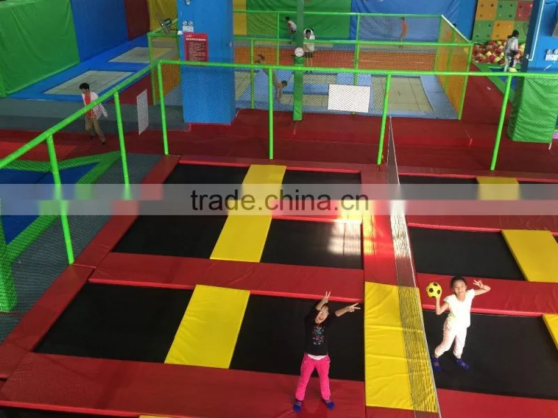 China manufacturer trampoline park playground with ball pool, newest games