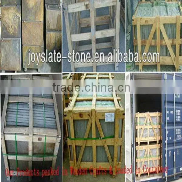 decorative rusty slate stones for exterior wall panel