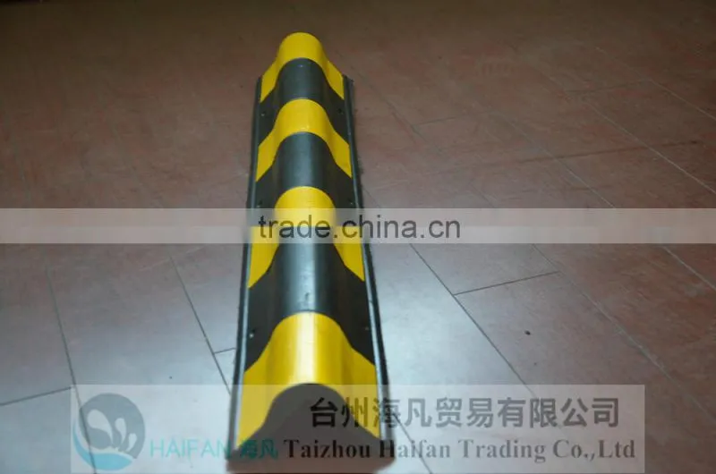 800mm reflective round rubber wall corner guard/High Quality Rubber Column Guard/wall corner guard for parking safety