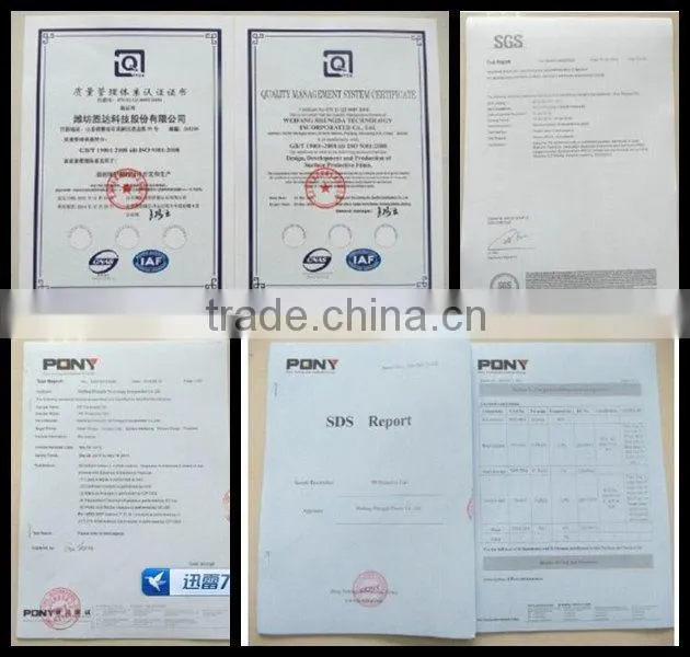 PE adhesive film for Carpet/ color coated sheet PE protective film
