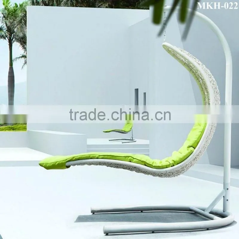Synthetic half moon rattan swing chair - Wicker Hanging chair Furniture