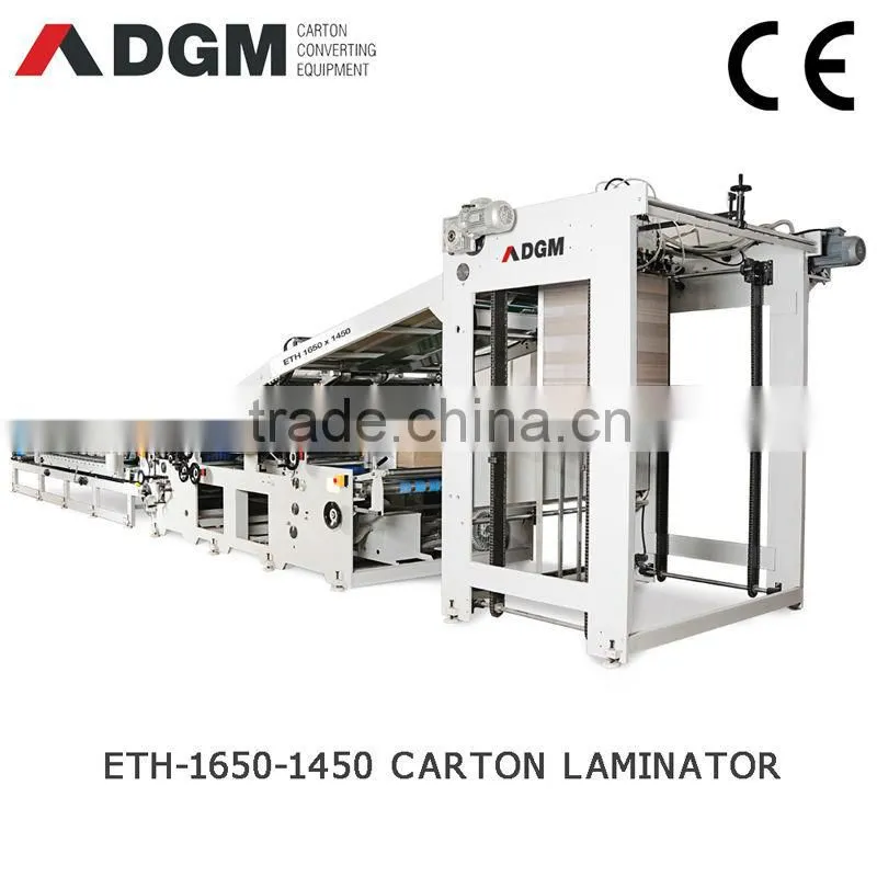 Automatic corrugated cardboard flute lamination machine