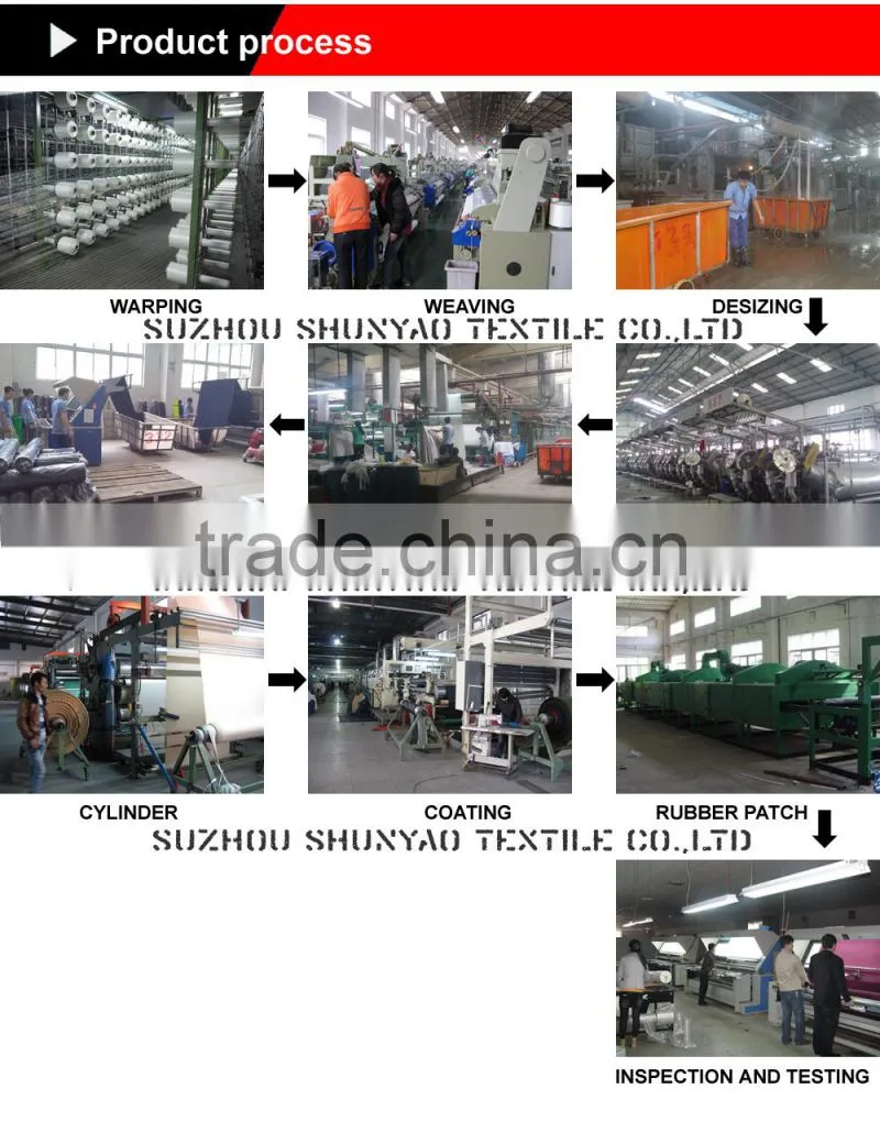 240T Polyester Pongee fabric with Silver Rubber Patch for kids wear