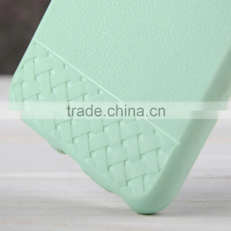 C&T Clear Transparent Soft Plating Grid TPU Bumper Case for iPhone 6 Plus 5.5 Inch