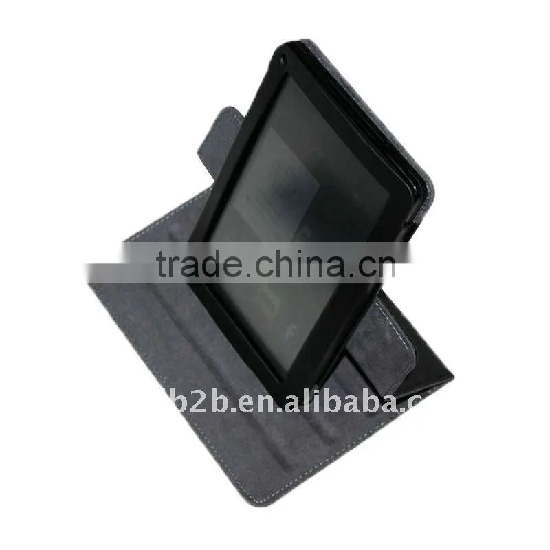 Dual-View 360 degree roate Leather Folio Case Cover for Amazon Kindle Fire 7-Inch Android Tablet