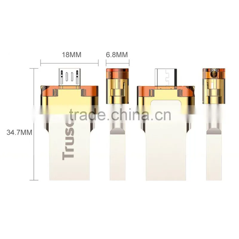 2016 New arrive!! Dual port for mobile laptop USB 3.0 Sandisk OTG USB Flash Drive