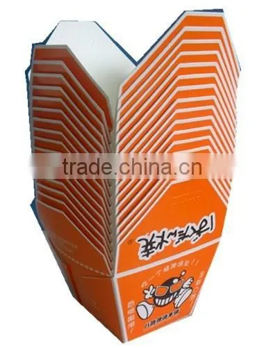 take away noodle box with PE lamiantion
