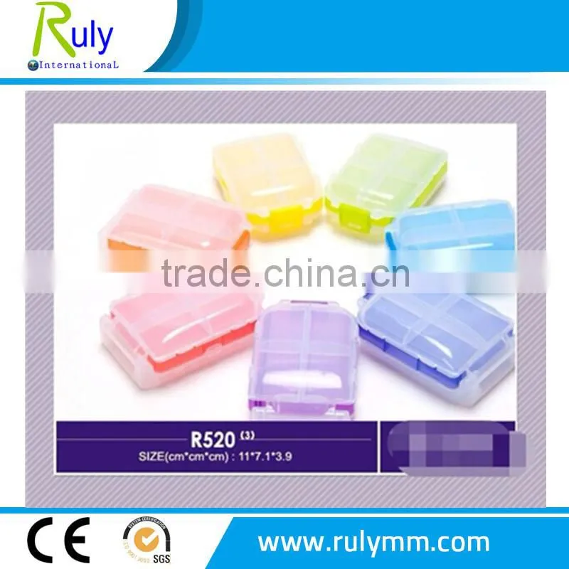 Promotional Colorful High Quality 36 Compartment Pill Box