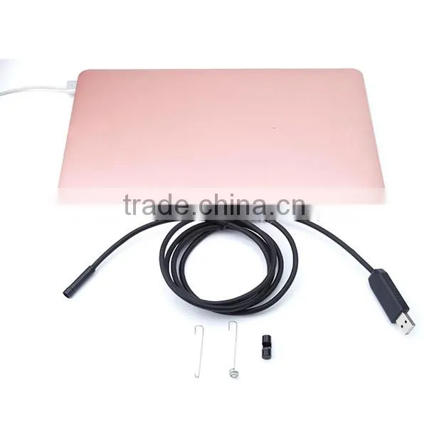 6 LED 7mm Lens 5M USB Underwater Endoscope Pipe Inspection Camera for iMac Laptop