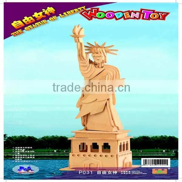 DIY - Wooden The Statue Of Liberty Puzzle With Paint