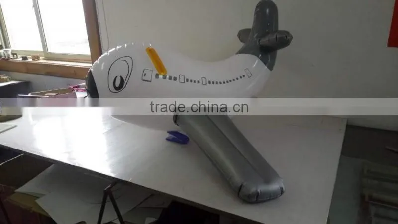 OEM pvc inflatable white plane toy/ giant inflatable plane for promotion/small plane toys for kids