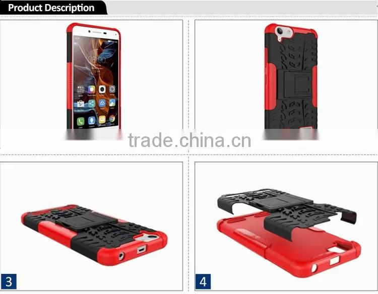 low price china mobile phone 2 in 1 PC+TPU Hybird armor rugged case cover for Lenovo Vibe K5 Plus with stand, for Lenovo K5 case