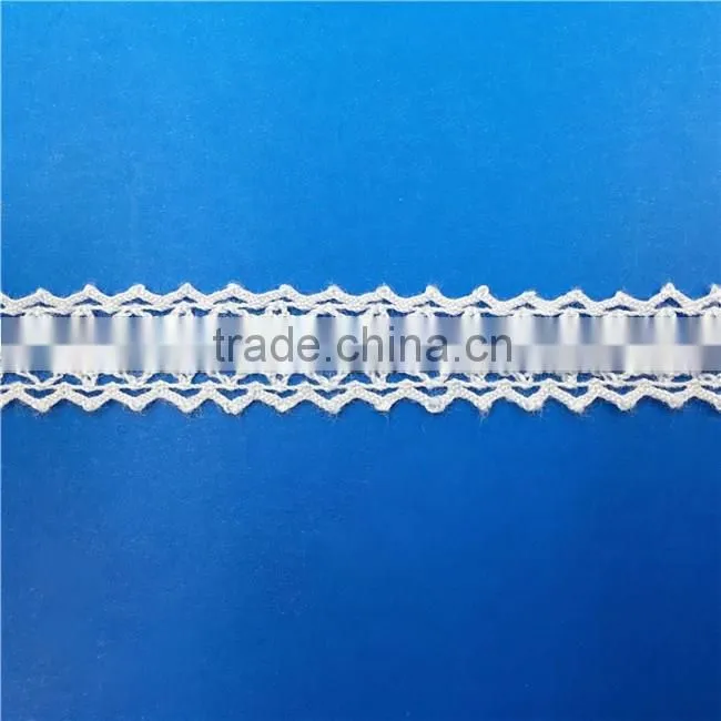 H0006A Elegant Lace Ribbon, 100% Cotton Lace ,Crocheted Lace