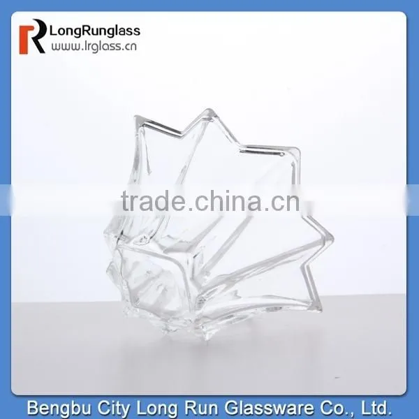 longrun hot new products for 2015 195g high white glass material glass fruit plate wholesale price