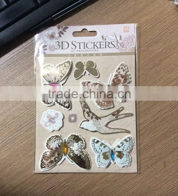 Chipboard sticker paper stickers for windows Christmas