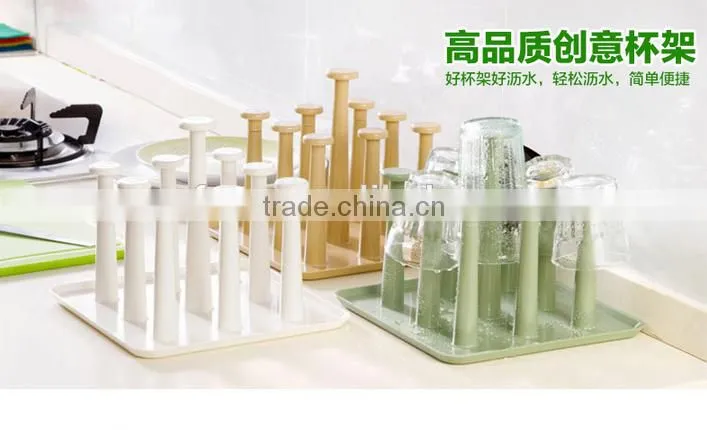 The kitchen drain cup holder glass storage shelf/glass cup tray/shot glass holder tray