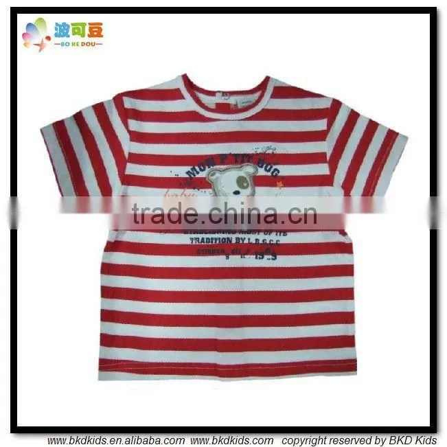 BKD combed cotton baby plain t-shirt softextile