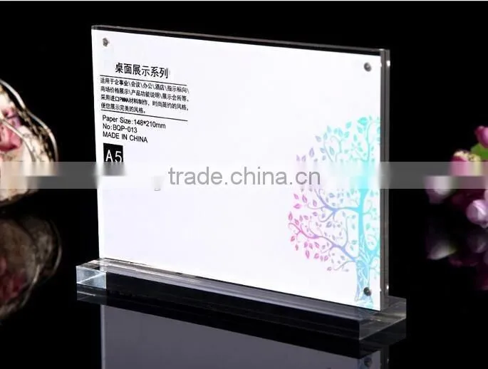 A4 acrylic magnet display photo frame