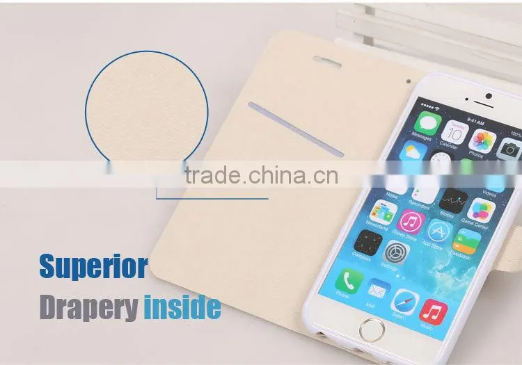 LZB flip leather cover for iphone 5c cell phone case