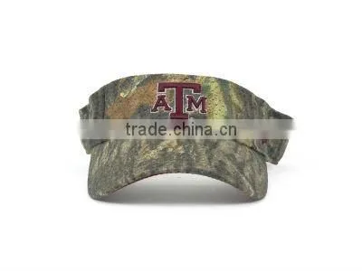 Hot sale funny custom visor hat,camouflage visor caps