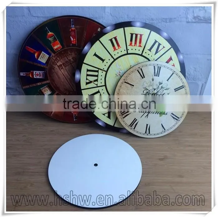 sublimation wood wall clock for heat transfer wholesales home goods