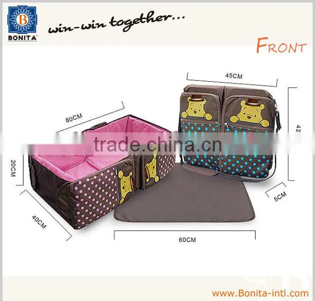 Mammy bag portable bed combo multi-functional baby foldable bed bag