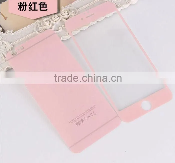 Colorful painting tempered glass protector for iPhone Models, temper glass protectors for mobile phones